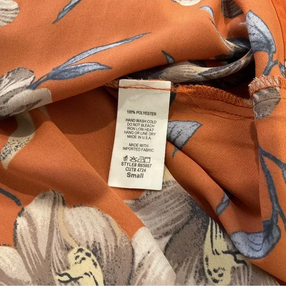 🔴M GIRLS V BACK FLORAL TOP🔴 - Picture 5 of 9